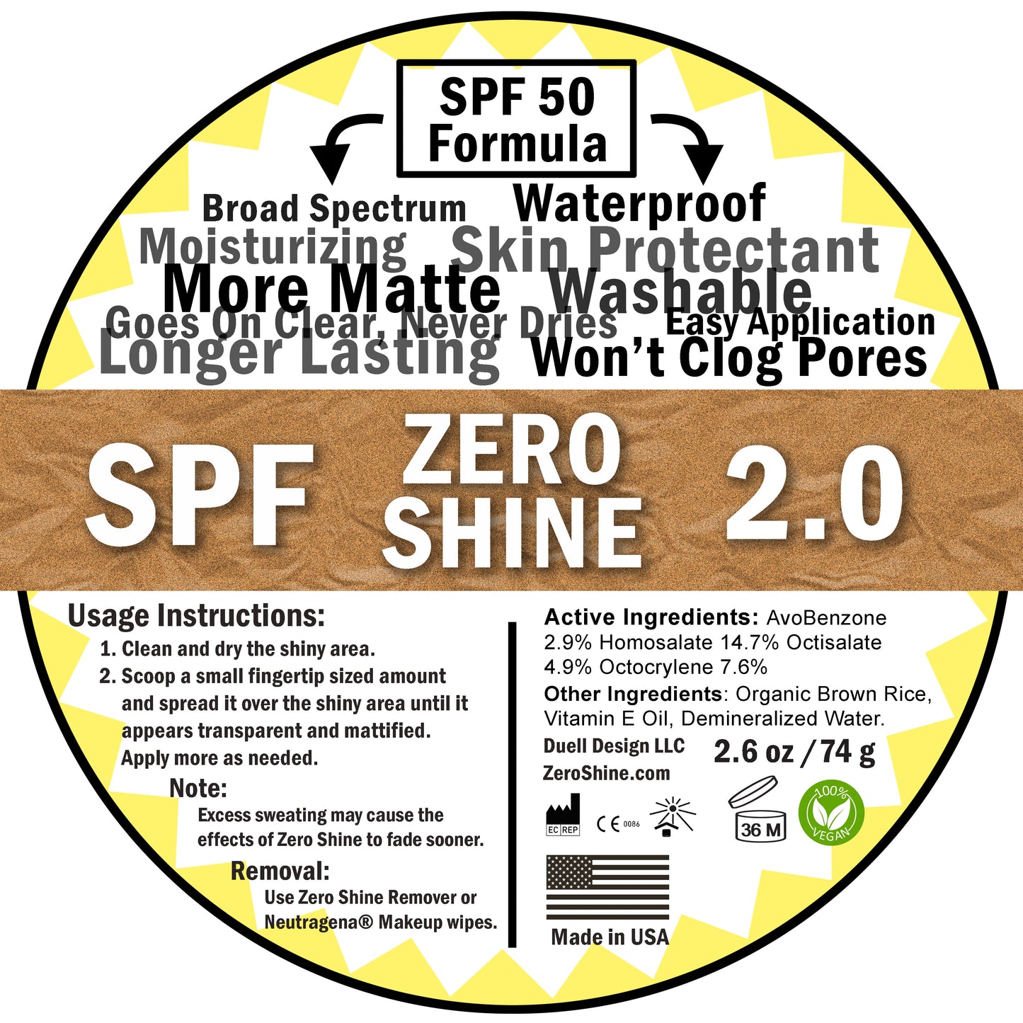 Small SPF Zero Shine
